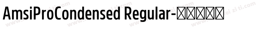 AmsiProCondensed Regular字体转换